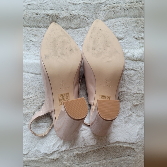 ASOS Truffle Collection pointed block heeled shoes in beige.. WORN ONCE size 8 - Picture 4 of 5